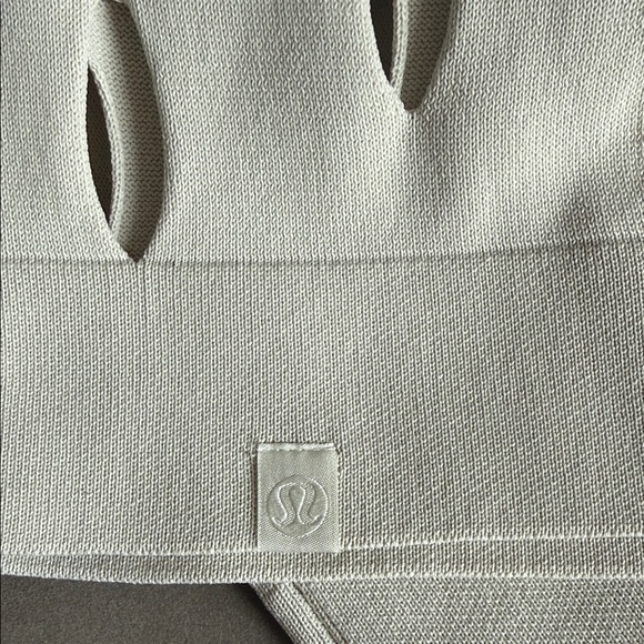 Lululemon Puddy/Taupe/Cream Cut-Out Sweater - Picture 2 of 3